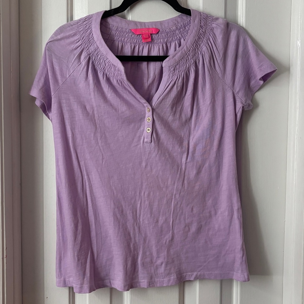 Lily Pulitzer lavender Short Sleeve Women's Top
